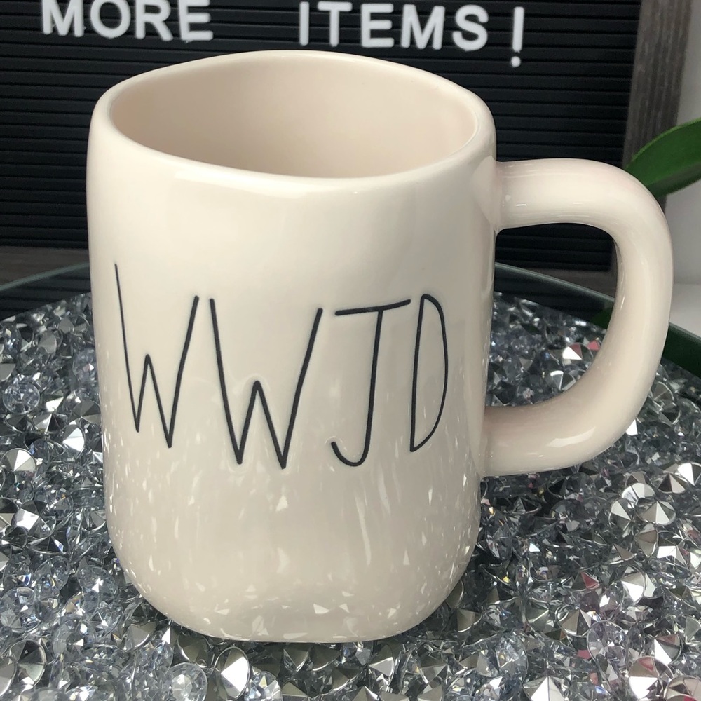 Rae Dunn WWJD mug What Would Jesus Do Mug New - Picture 2 of 6